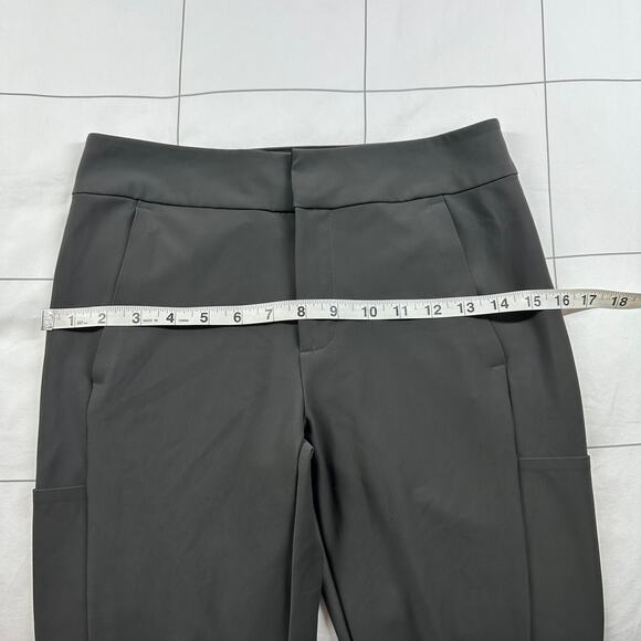 Athleta Pants Womens 4 Gray Green Stellar Trouser Pocket Athletic Casual Commute - Picture 8 of 12
